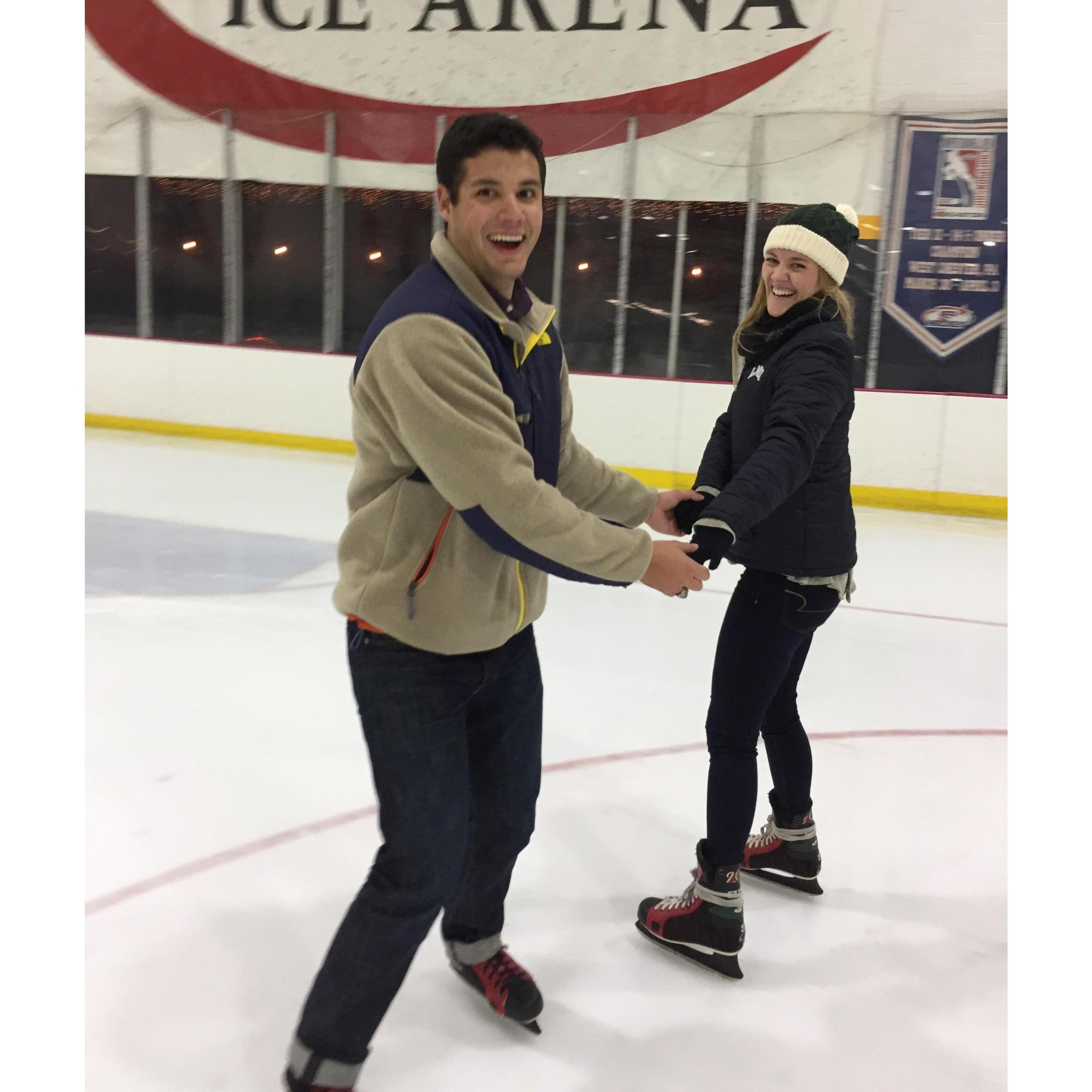 How is Kevin so good at ice skating ???