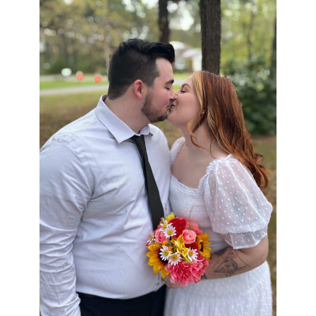 Our intimate wedding just us two