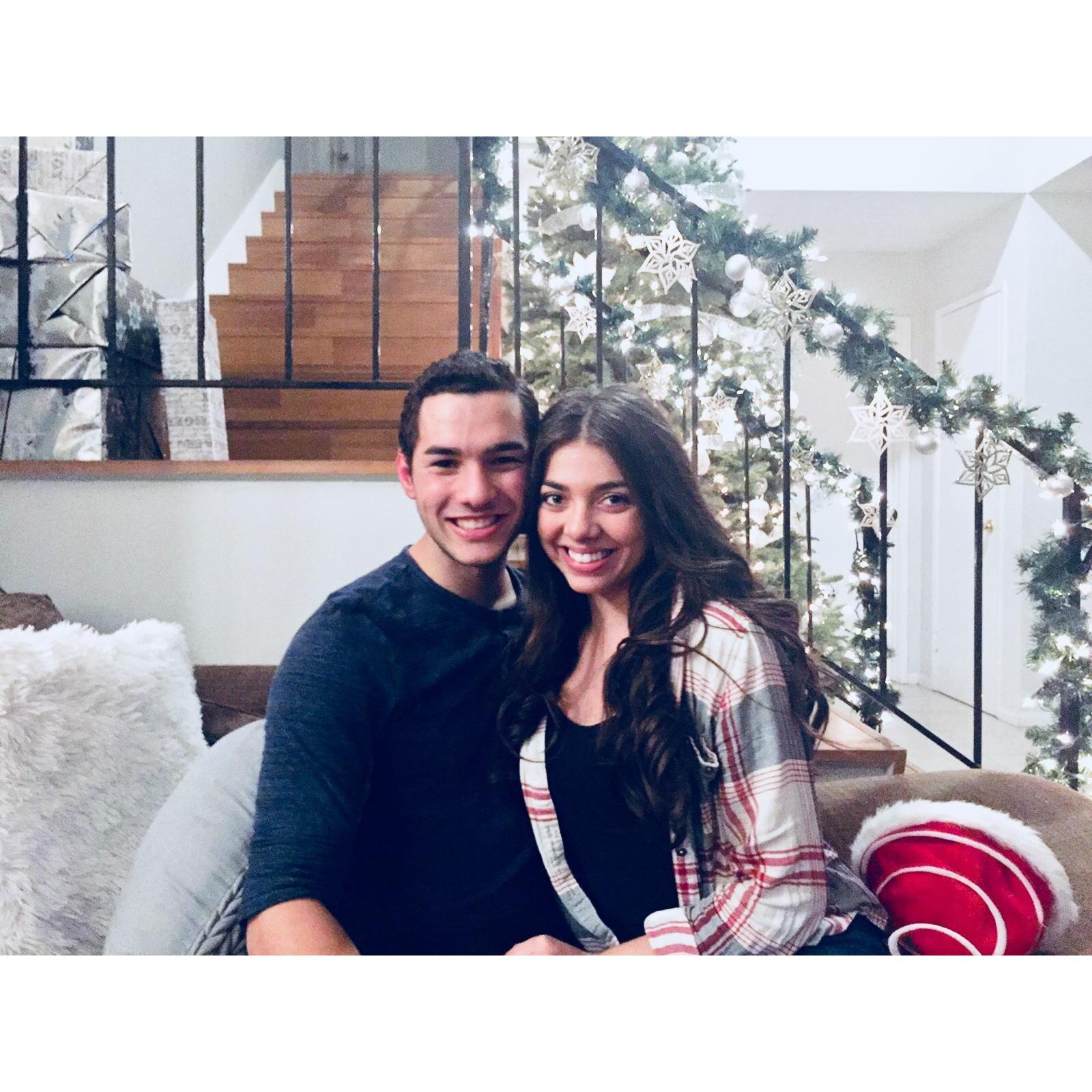 Our first Christmas together! Christmas 2017!