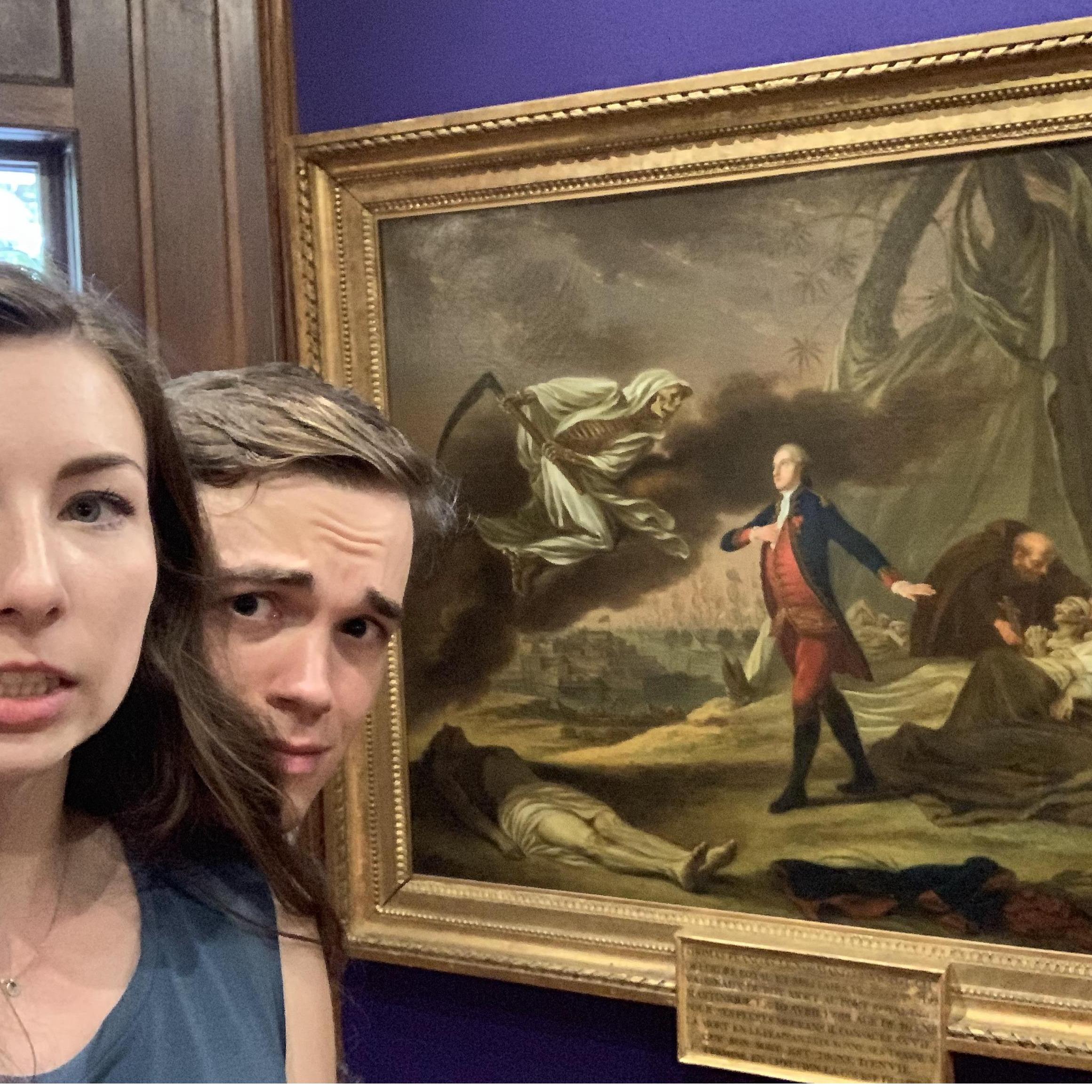 Clue 3: Time to go on a journey…all the way to Ohio! Home of the MLB Reds, to be exact. Don’t spin yourself around in circles trying to get here! Find a cannon, an eagle, a deadly painting, and a king