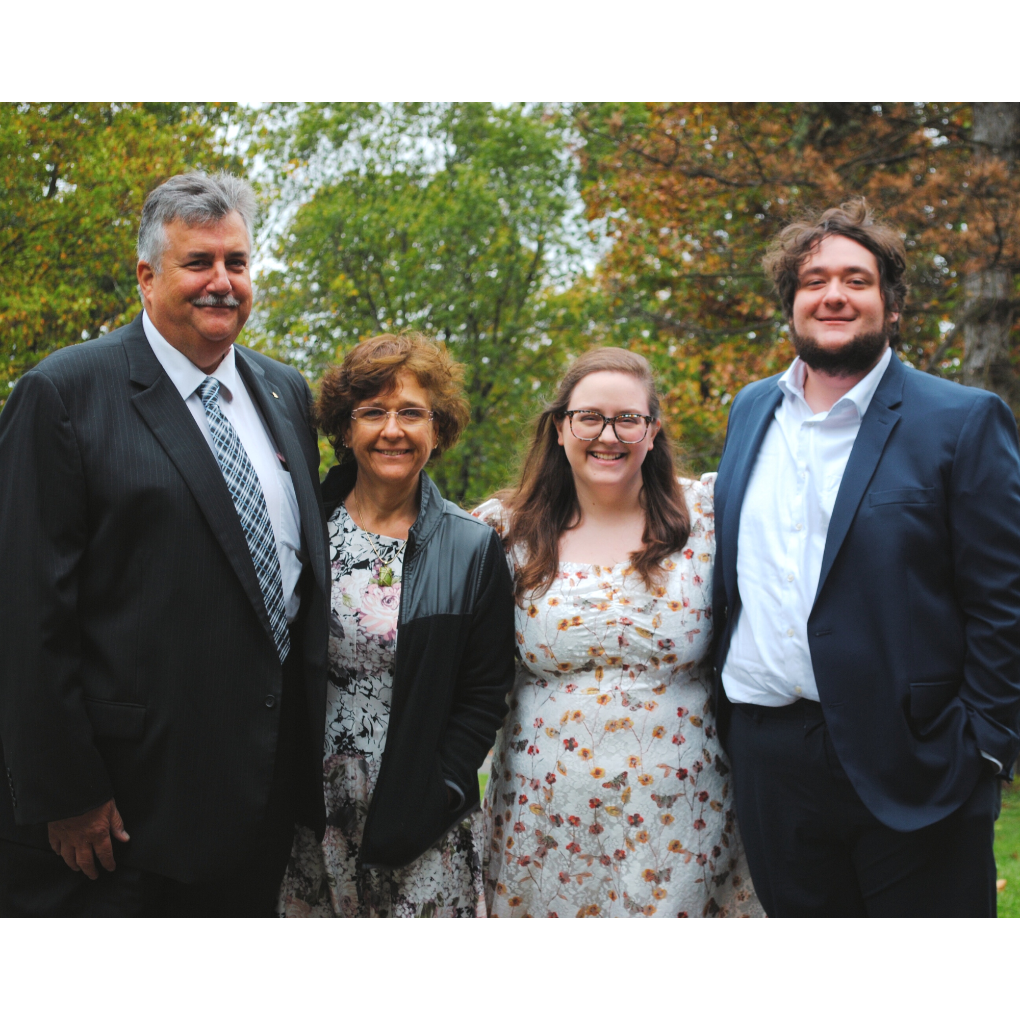 From our vow renewal, October 2021, in honor of Kyle's parents, who missed our wedding due to the COVID pandemic.
