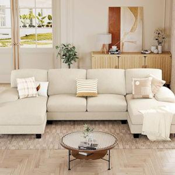 Beige Sectional Couch