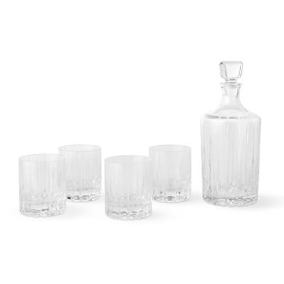 Dorset Decanter & Double Old-Fashioned Glasses, Set of 4