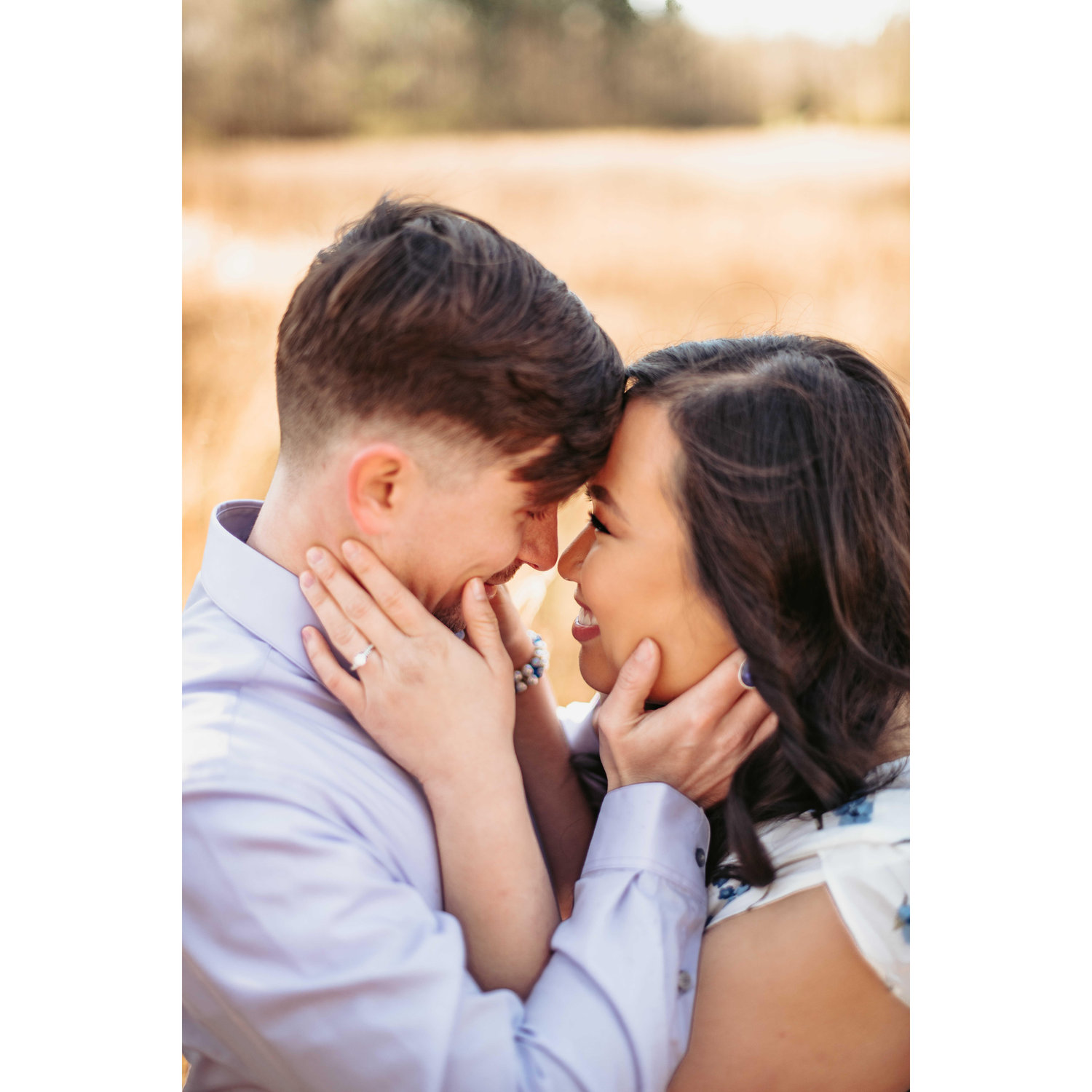 Engagement photos in Columbiana on the Crumpton Quail Farm