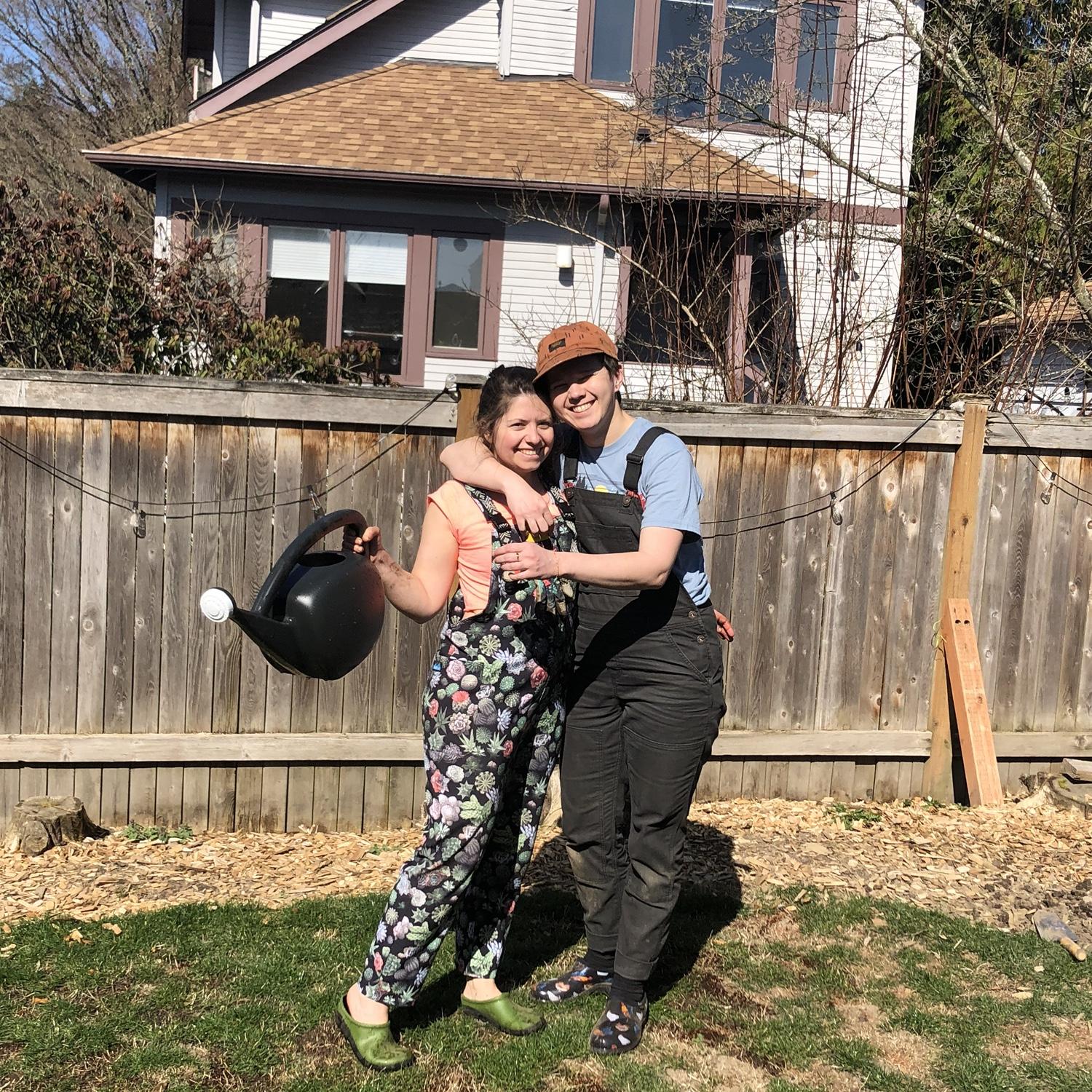 We love our garden! Stay tuned for dried and pressed flowers from it at our wedding :)