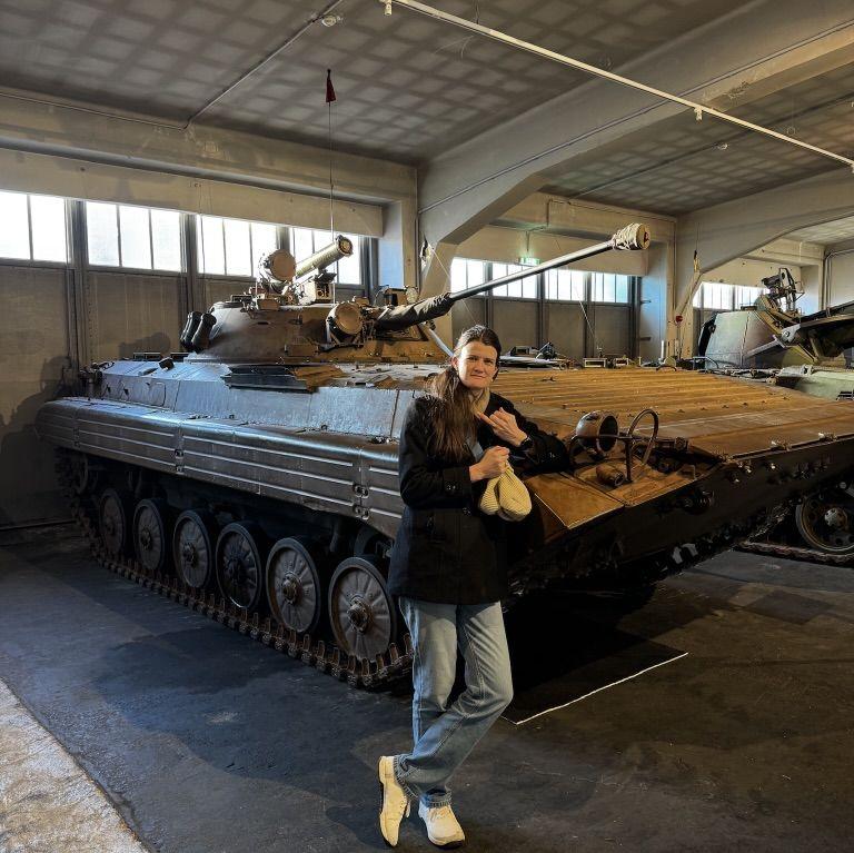 At least I waited to take her to a tank museum until *after* I proposed.