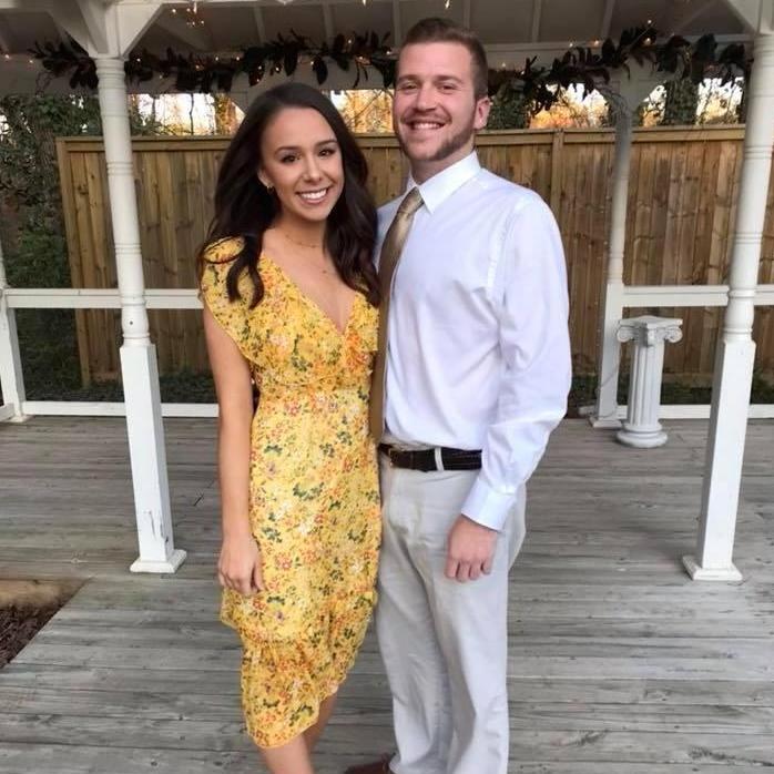 Dressed up for a sorority event!