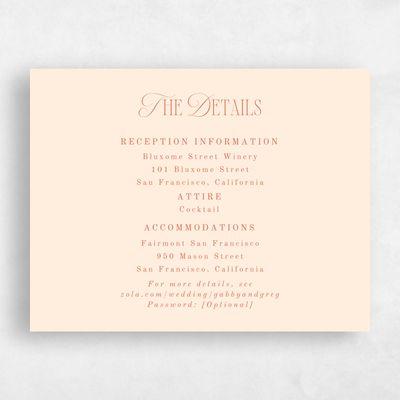 Burnt Orange Wedding Enclosure - Summit