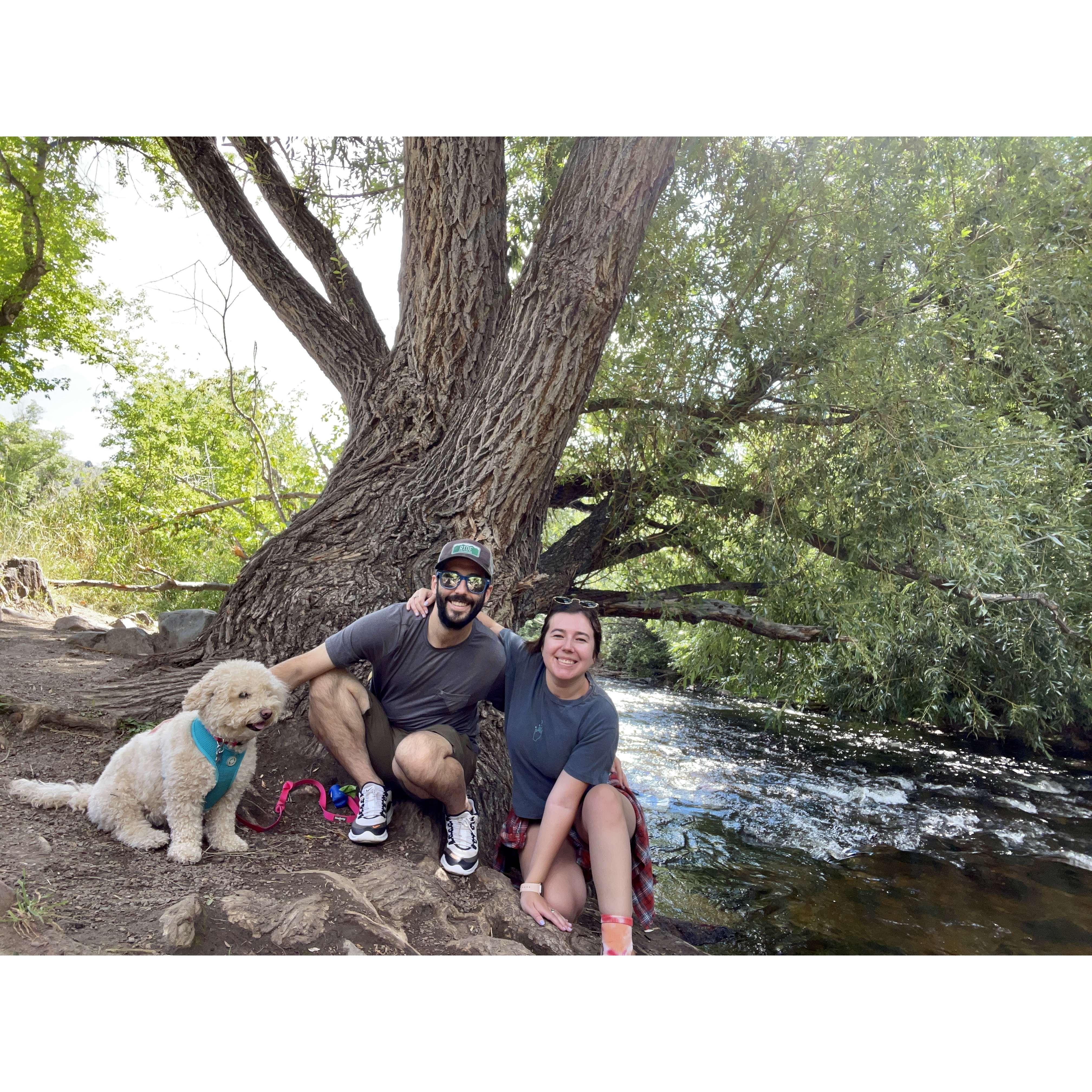 One of our favorite hiking spots, Lair O' the Bear, or Lair O' the Vinnie as we call it