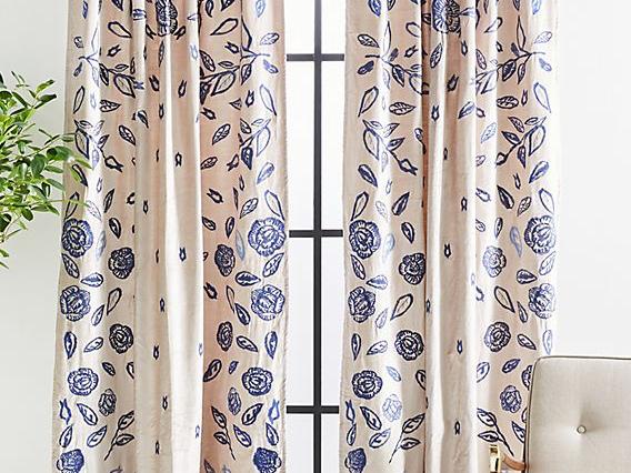 Embroidered Velvet Jemima Curtain
