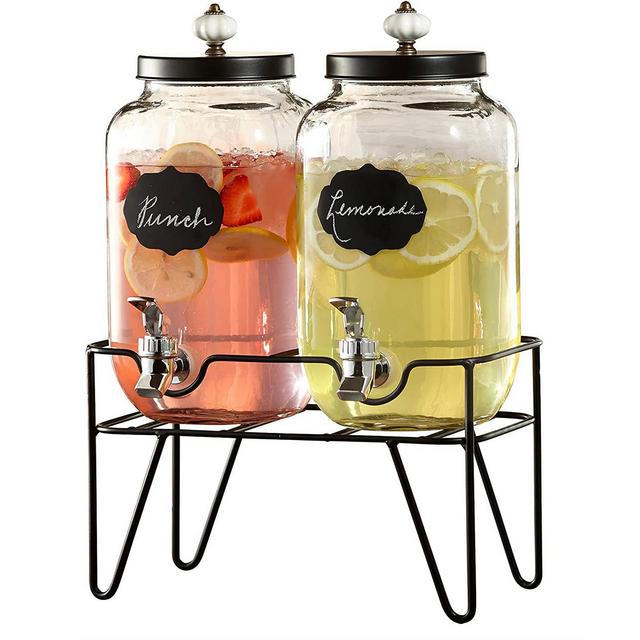 Style Setter Manchester 3.1 Liter Beverage Cold Drink Dispenser, Set of 2