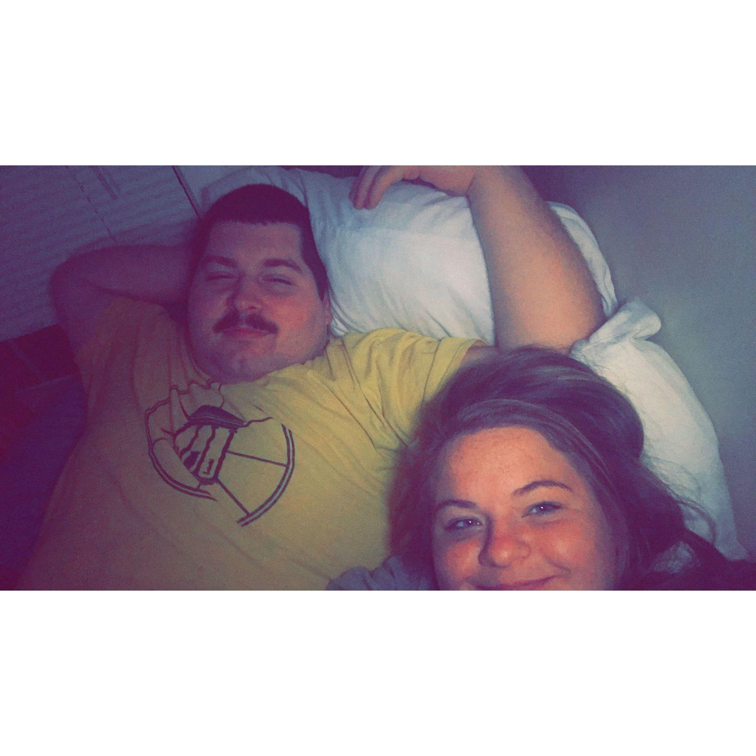 Our first photo together, 2019
