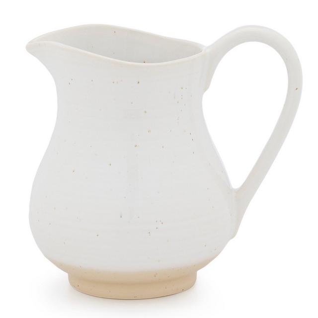 Southern LivingSimplicity Collection White and Natural Speckled Pitcher