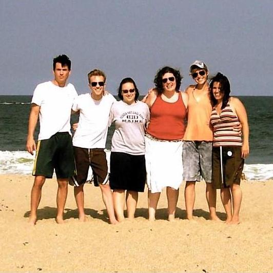 Belmar with the girls.  Summer, 2010
