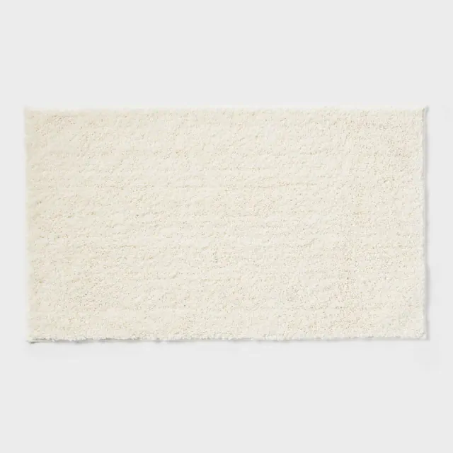 20"x34" Performance Plus Plush Non Skid Bath Rug Cream - Threshold™