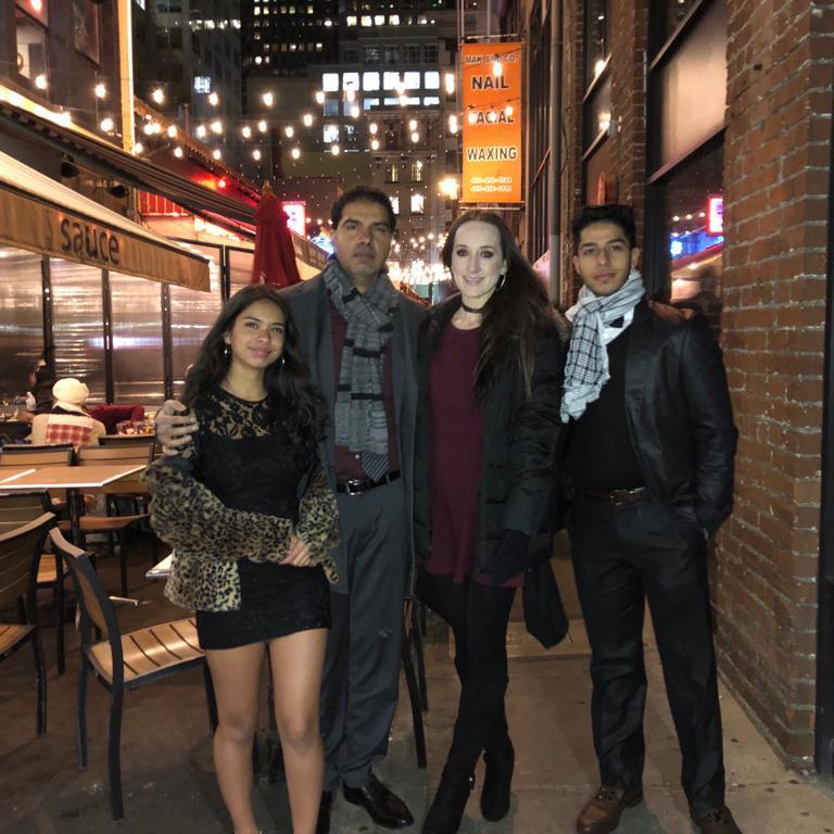 New Year's Eve dinner before heading out to see fireworks in San Francisco