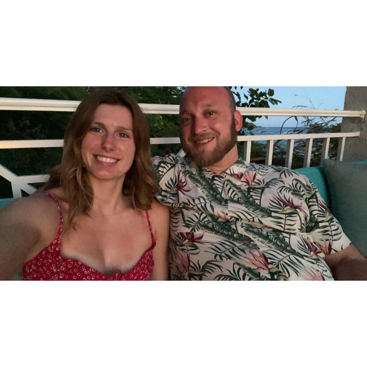 Last dinner before we said "I Do"