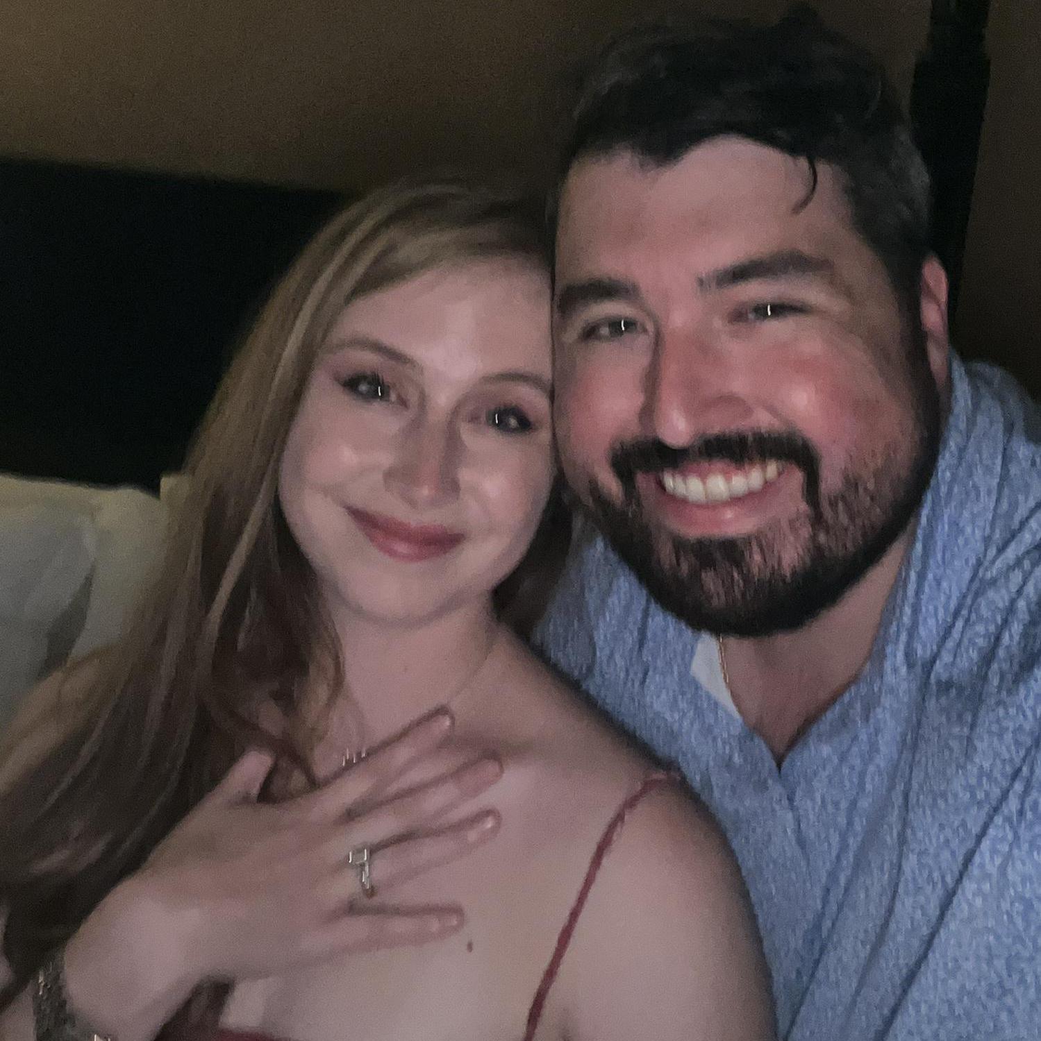 The night Robby proposed...FINALLY!