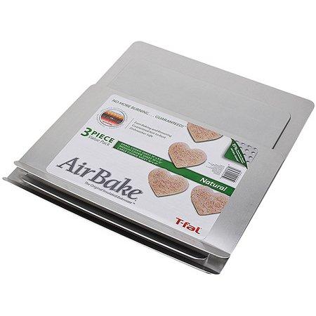 T-Fal Airbake Natural Aluminum 3-Pack All Size Cookie Sheet Set