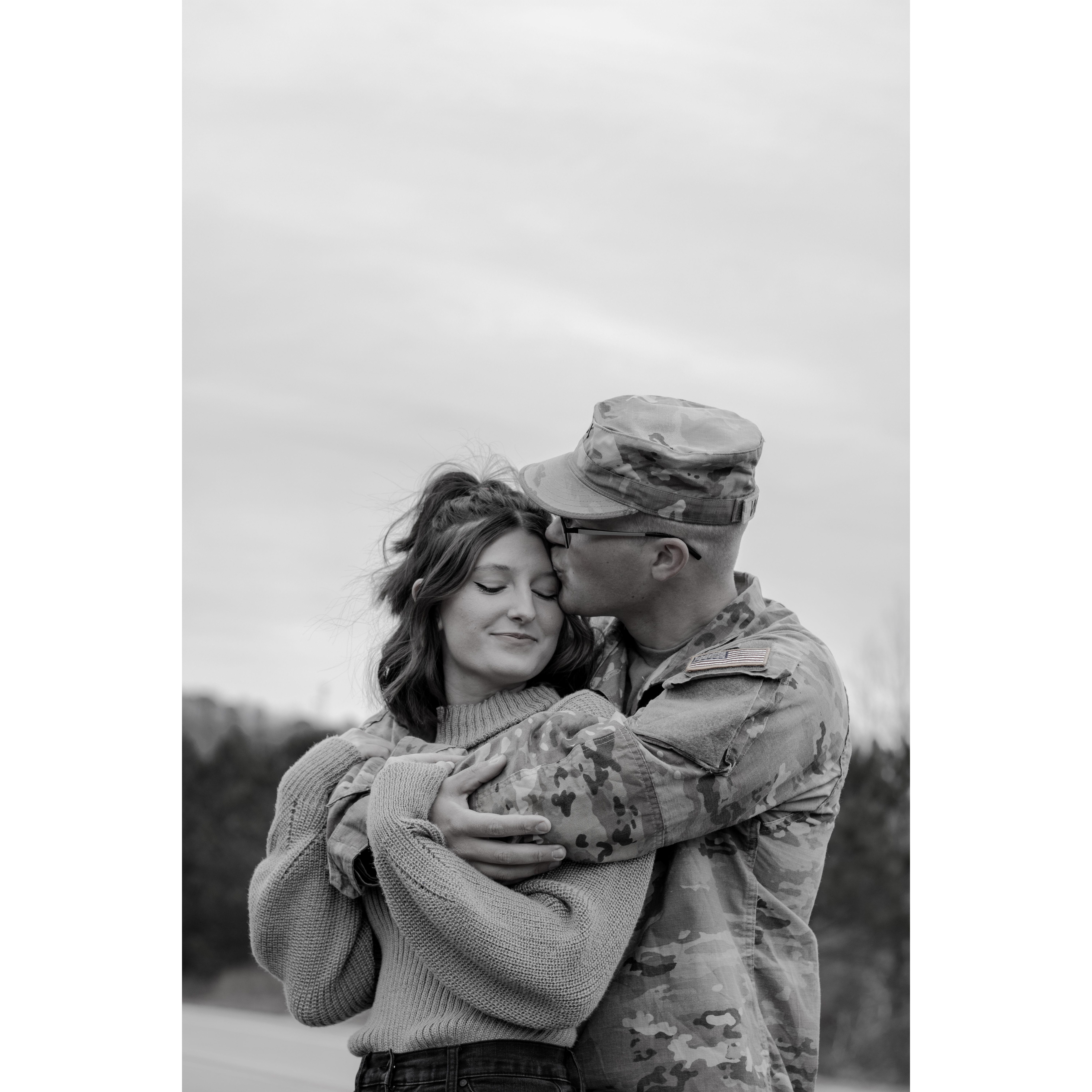 Got to spend the holidays together after basic training!
