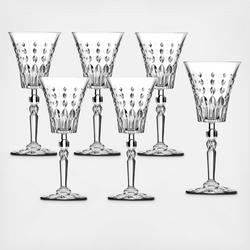 Lorenzo Import, RCR Melodia Crystal Champagne Glass, Set of 6 - Zola