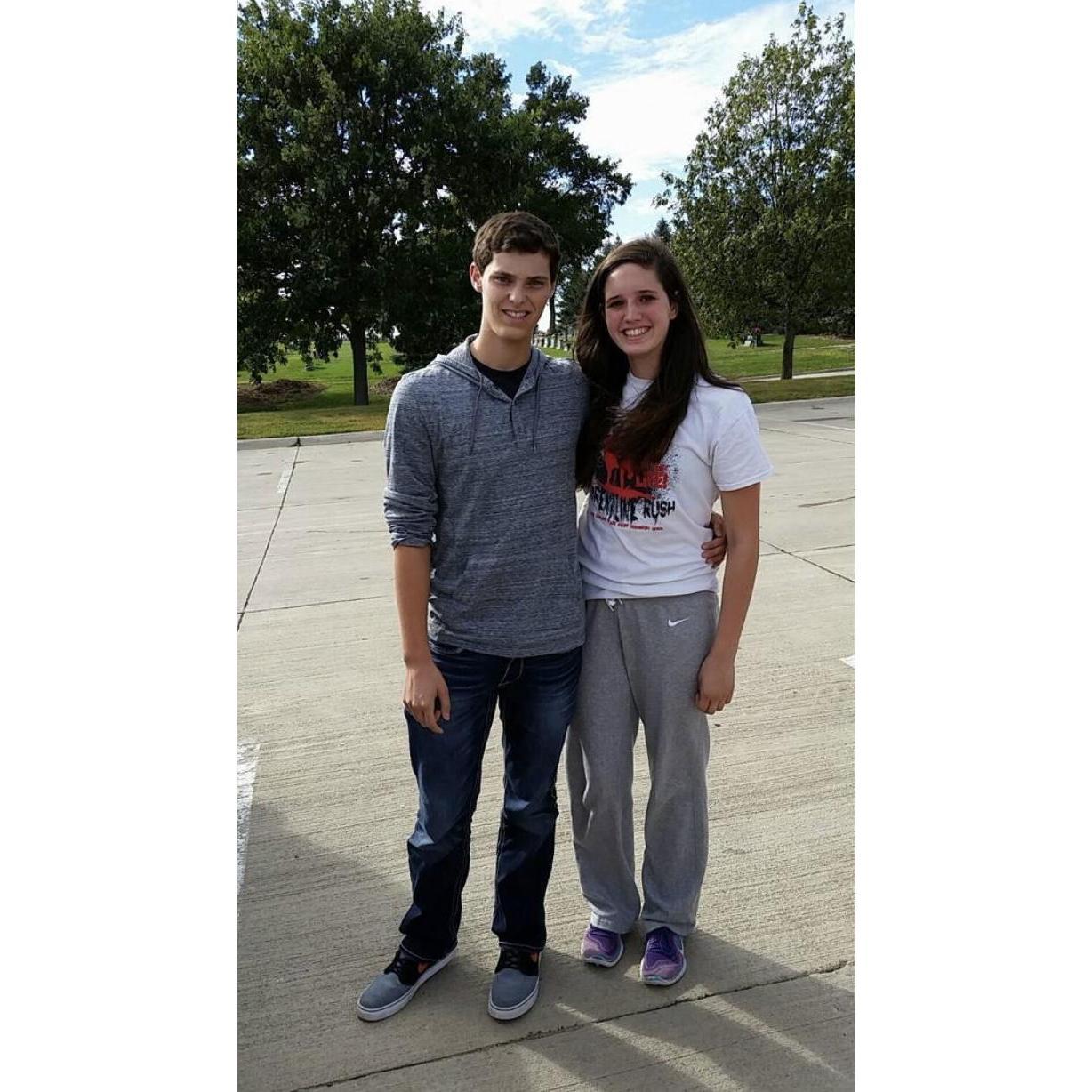 One of our first pictures together. (15, 14)