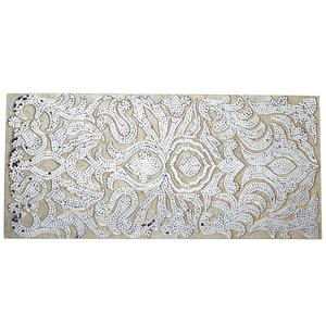 Champagne Mirrored Mosaic Damask Panel
