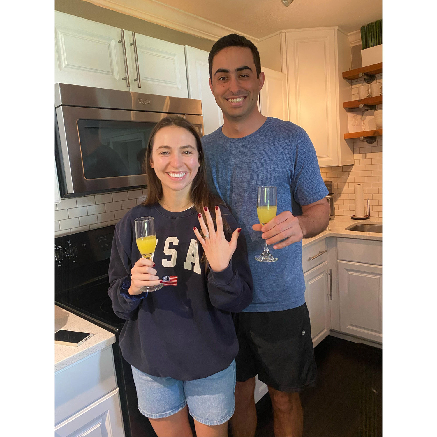 Right after Pat popped the question
