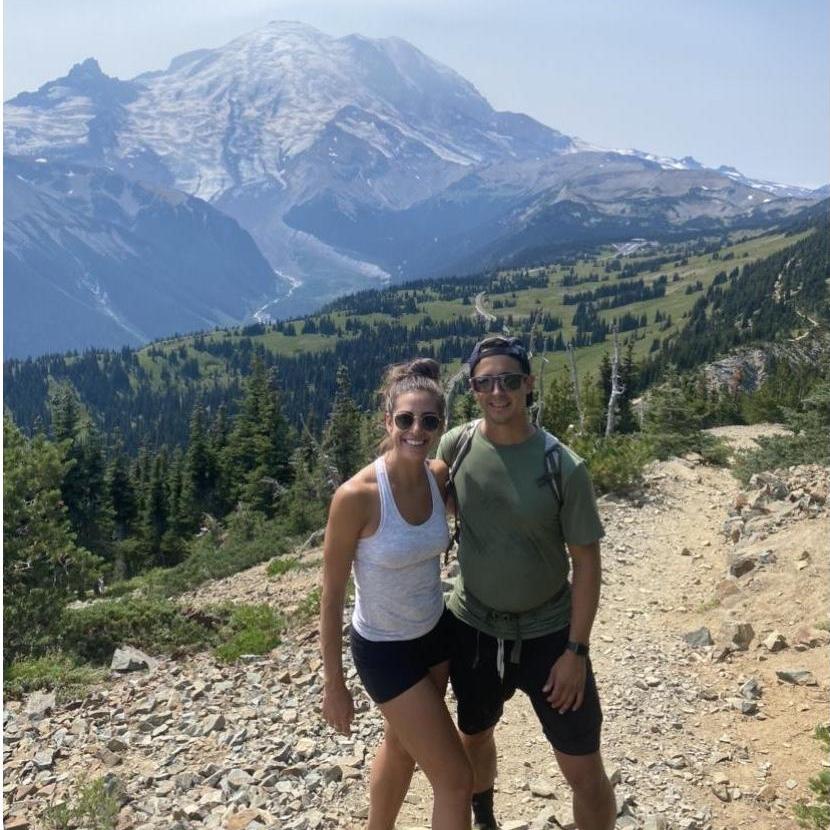 Hiking near Mt. Rainier