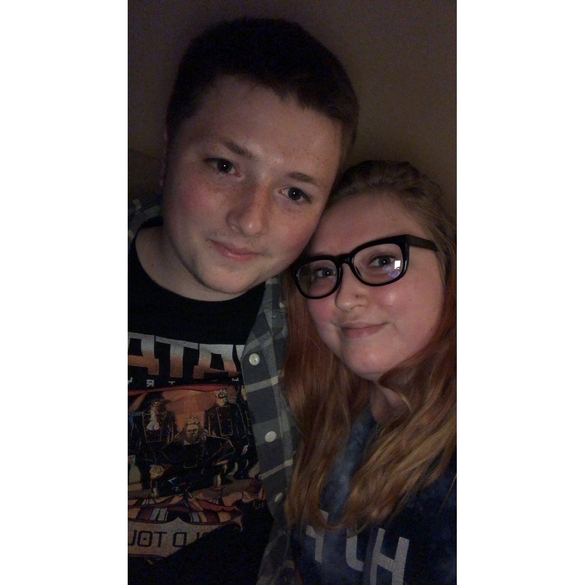 Our first picture together as a couple