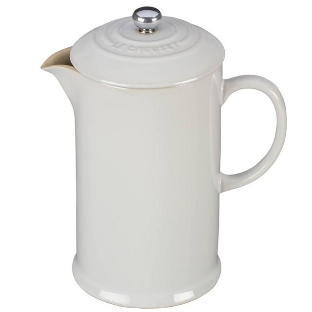 Le Creuset Stoneware French Press, 34 oz., White