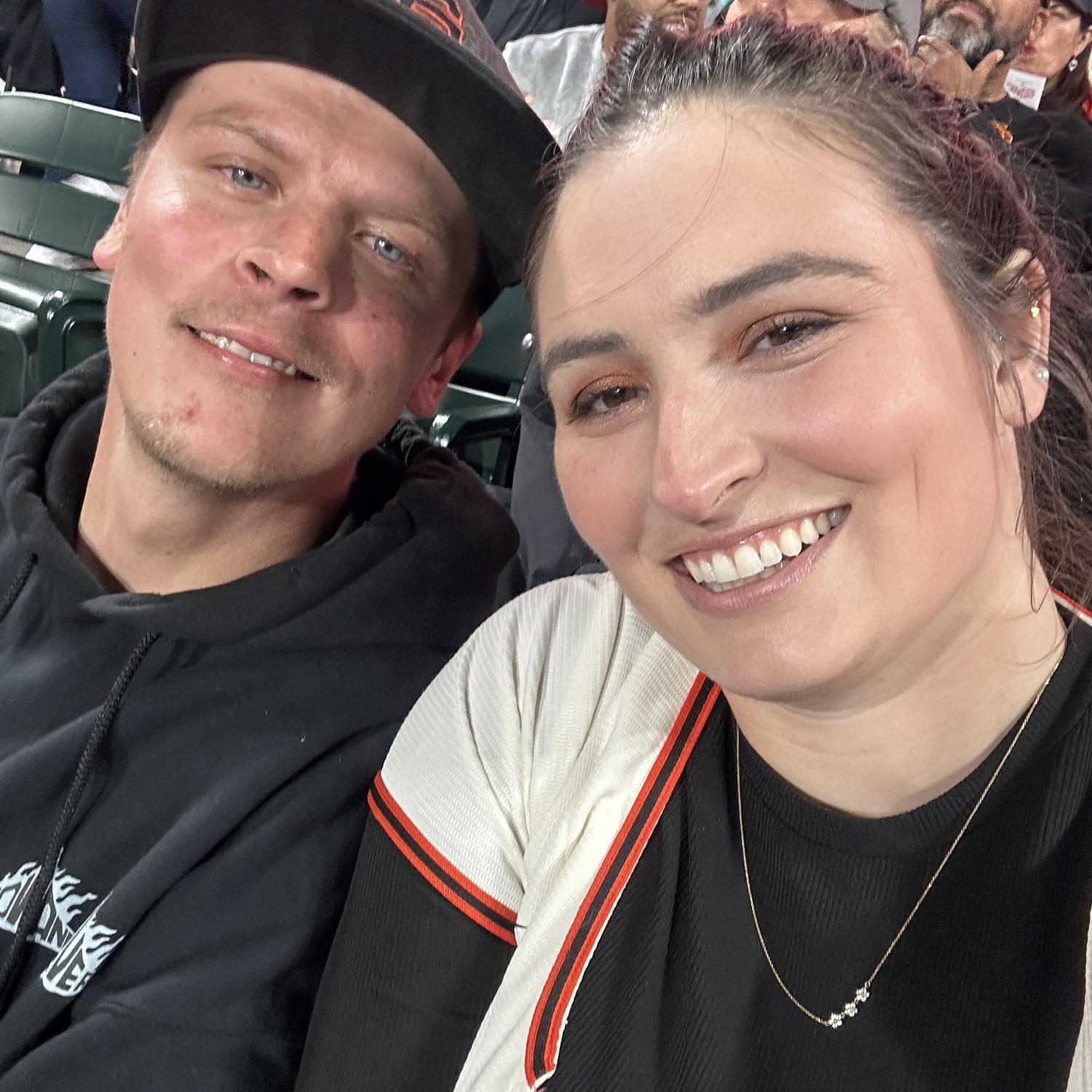 Our first Giants game!