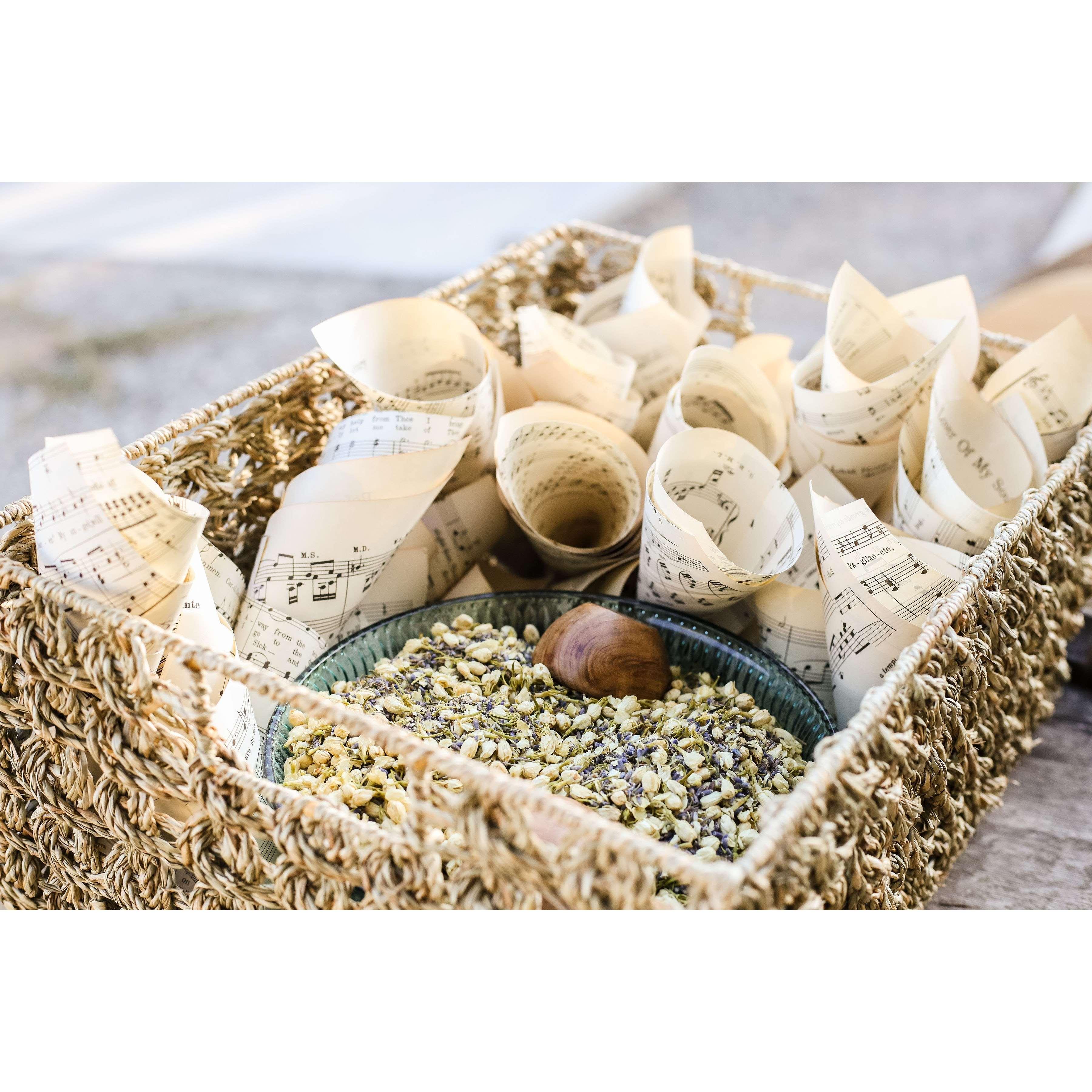 Floral Toss w/Hymnal Cones