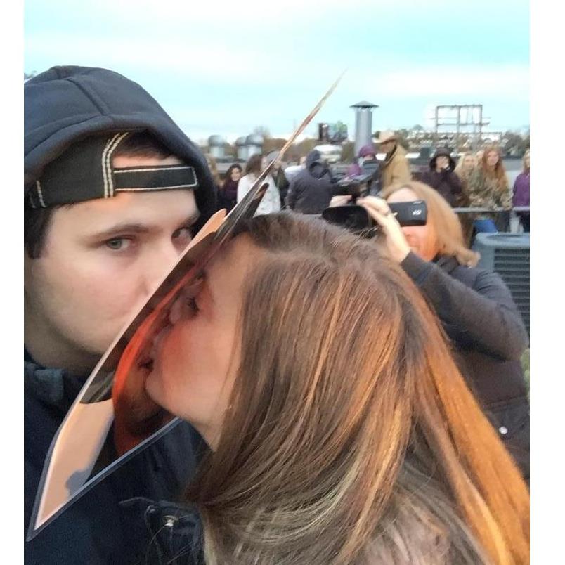Garth Brooks Kiss-A-Thon....we finished second.
