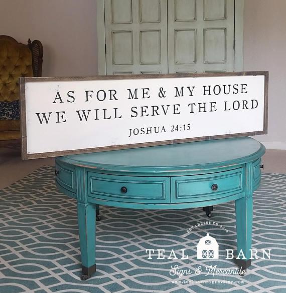 As For Me and My House We Will Serve the Lord Wall Art