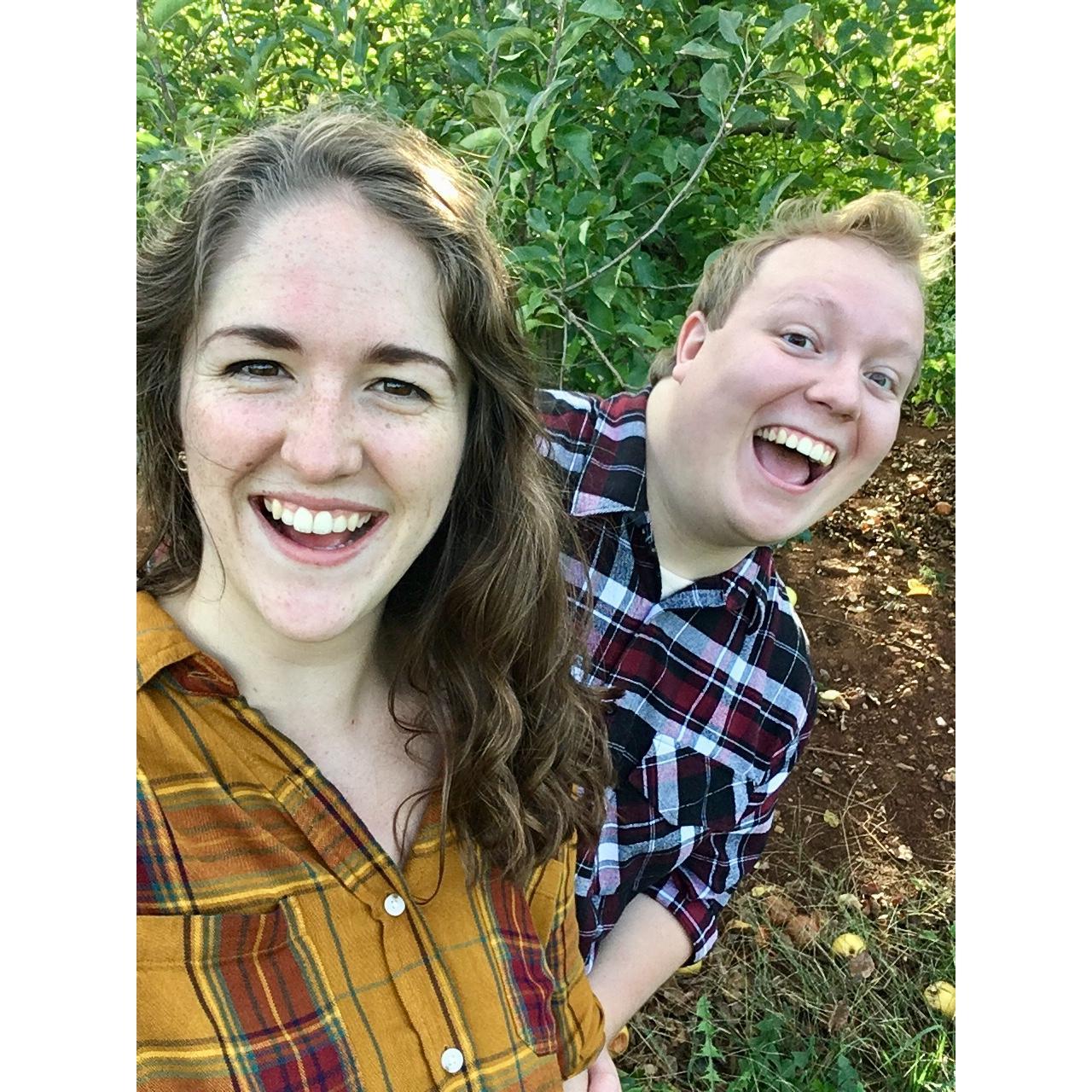 During our long distance we met up frequently in Charlottesville--here we are at Carter's Mountain