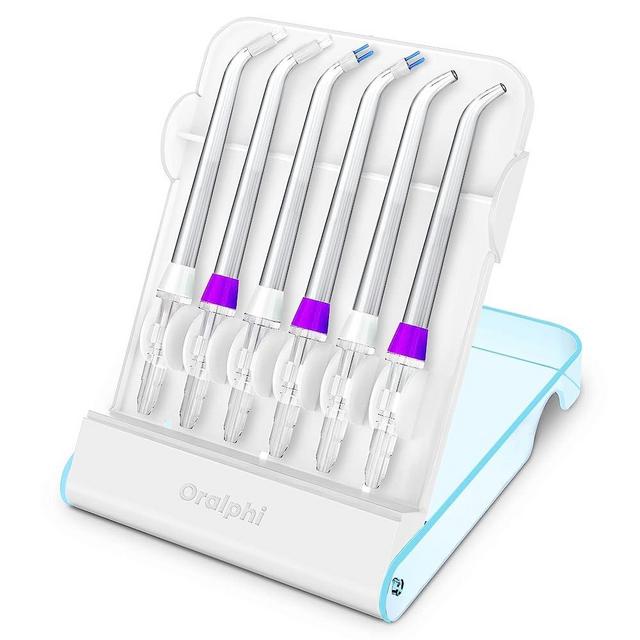 Replacement Tips for Waterpik Water Flosser (2 Classic Jet Tips + 2 Orthodontic Tips + 2 Plaque Seeker Tips+ Storage Case Combo)