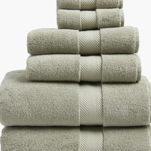 Organic Hydrocotton 6-Piece Towel Set - Green Halo