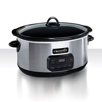 Crock-Pot 8qt Programmable Slow Cooker - Stainless Steel SCCPVZ800S