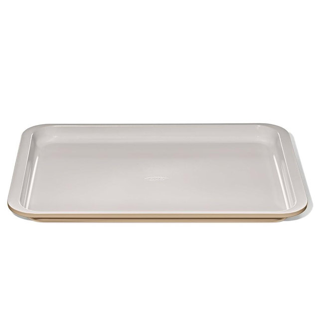 OXO Good Grips Non-Stick Pro Ceramic Coated Metal Bakeware Half Sheet Pan – Biscuit