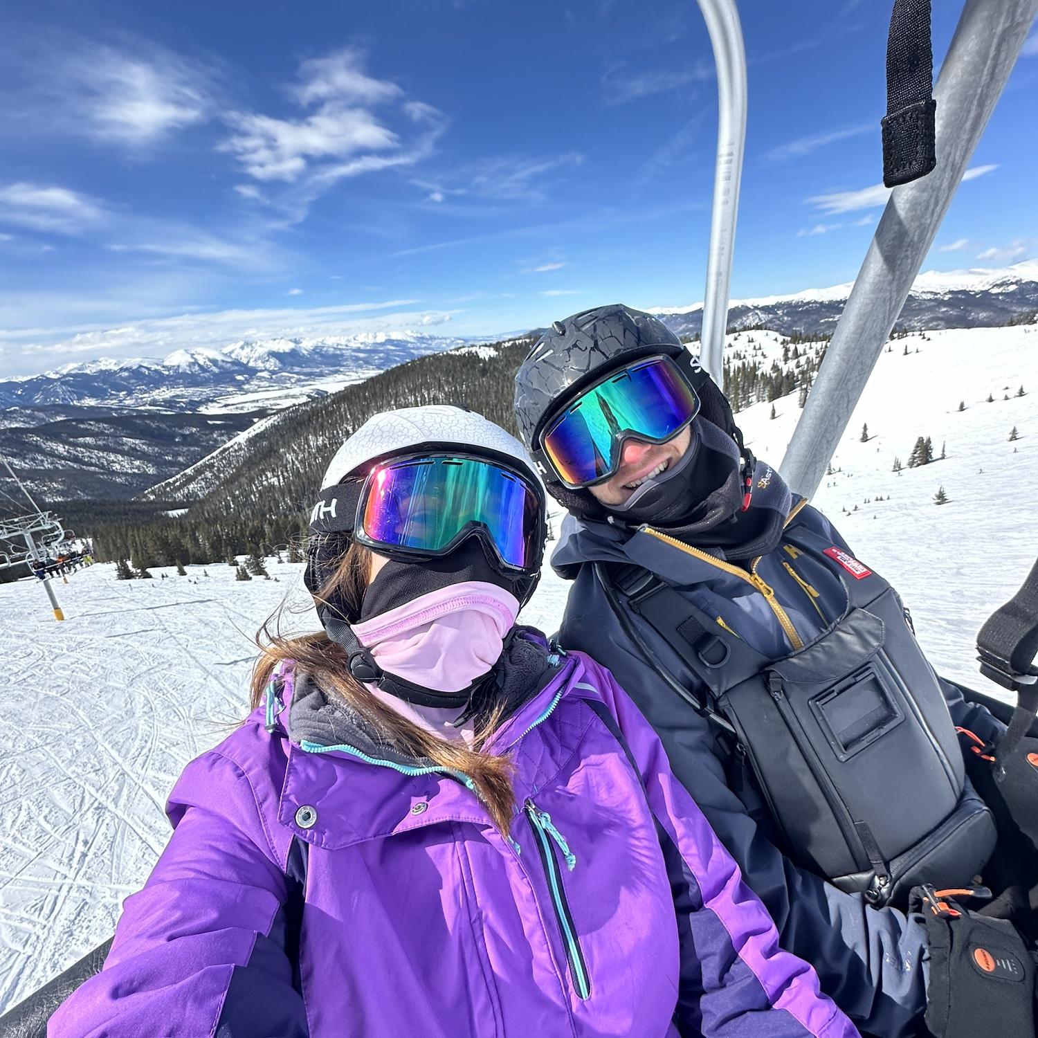 How we spend most weekends… skiing!