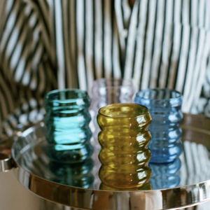 Sophie Lou Jacobsen - Ripple Cup Set of 2 Glasses, Blue