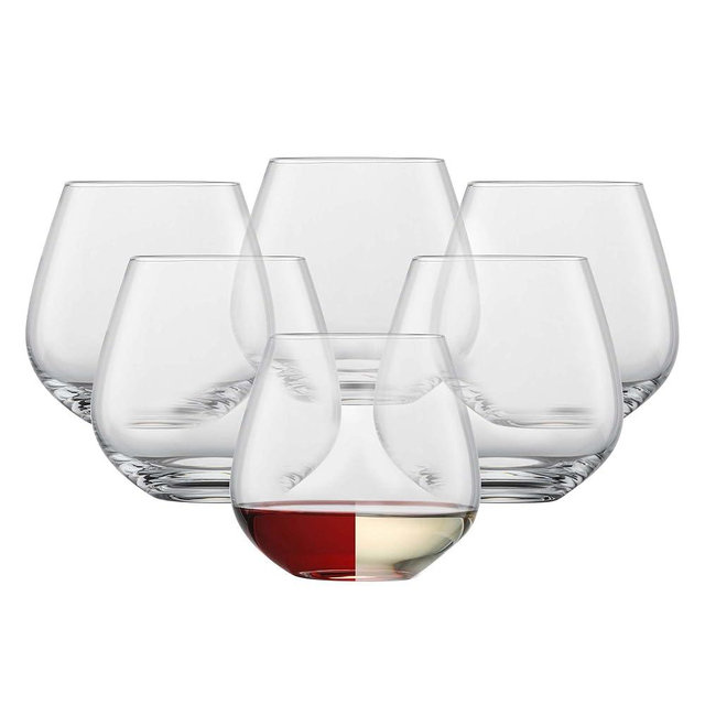 SCHOTT ZWIESEL Forté Rocks Glass (Set of 6), Stemless Tumbler for Various Types of Wine, Dishwasher-Safe Tritan Crystal Glasses, Made in Germany (20 Ounce)