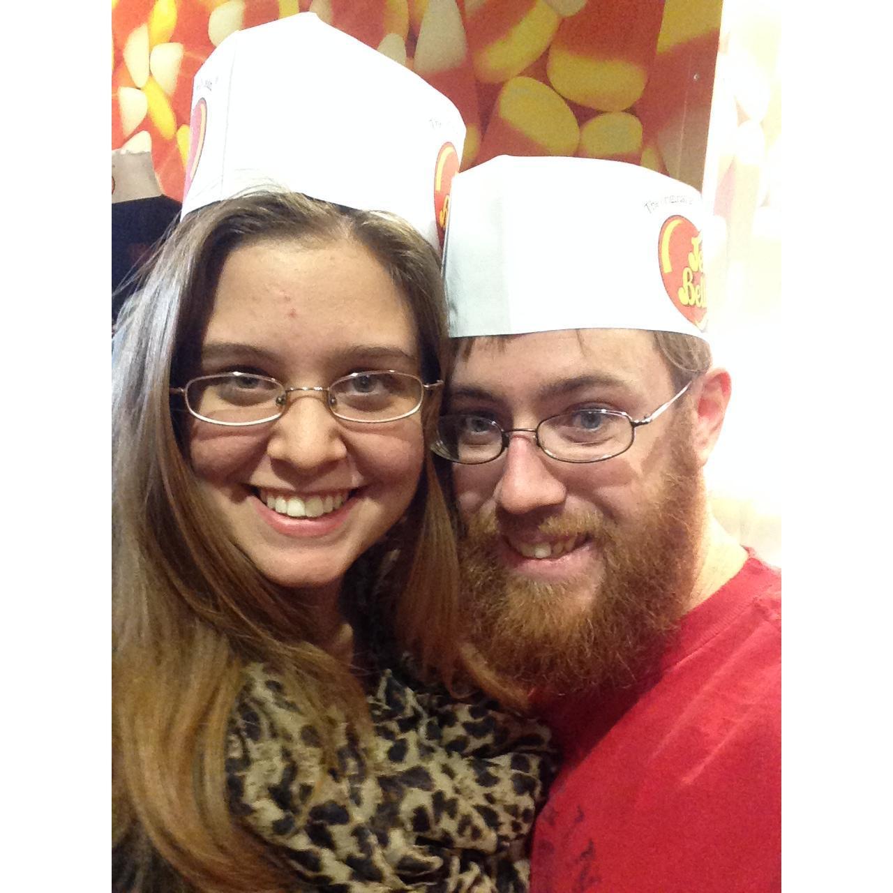 Steven took Becky on a trip to Fairfield, California where they visited the Jelly Belly Factory and her old childhood home.