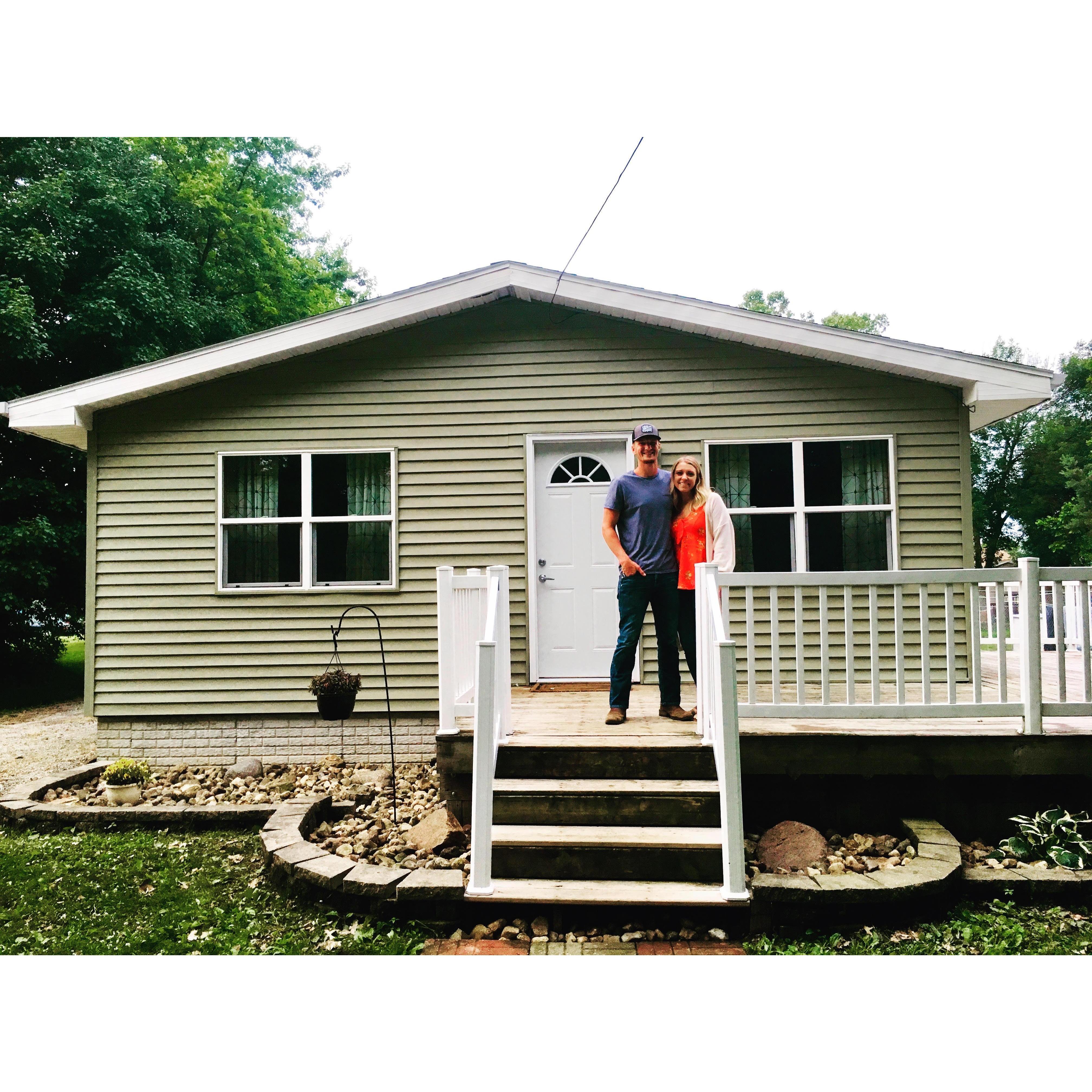 Our first house in Janesville, IA