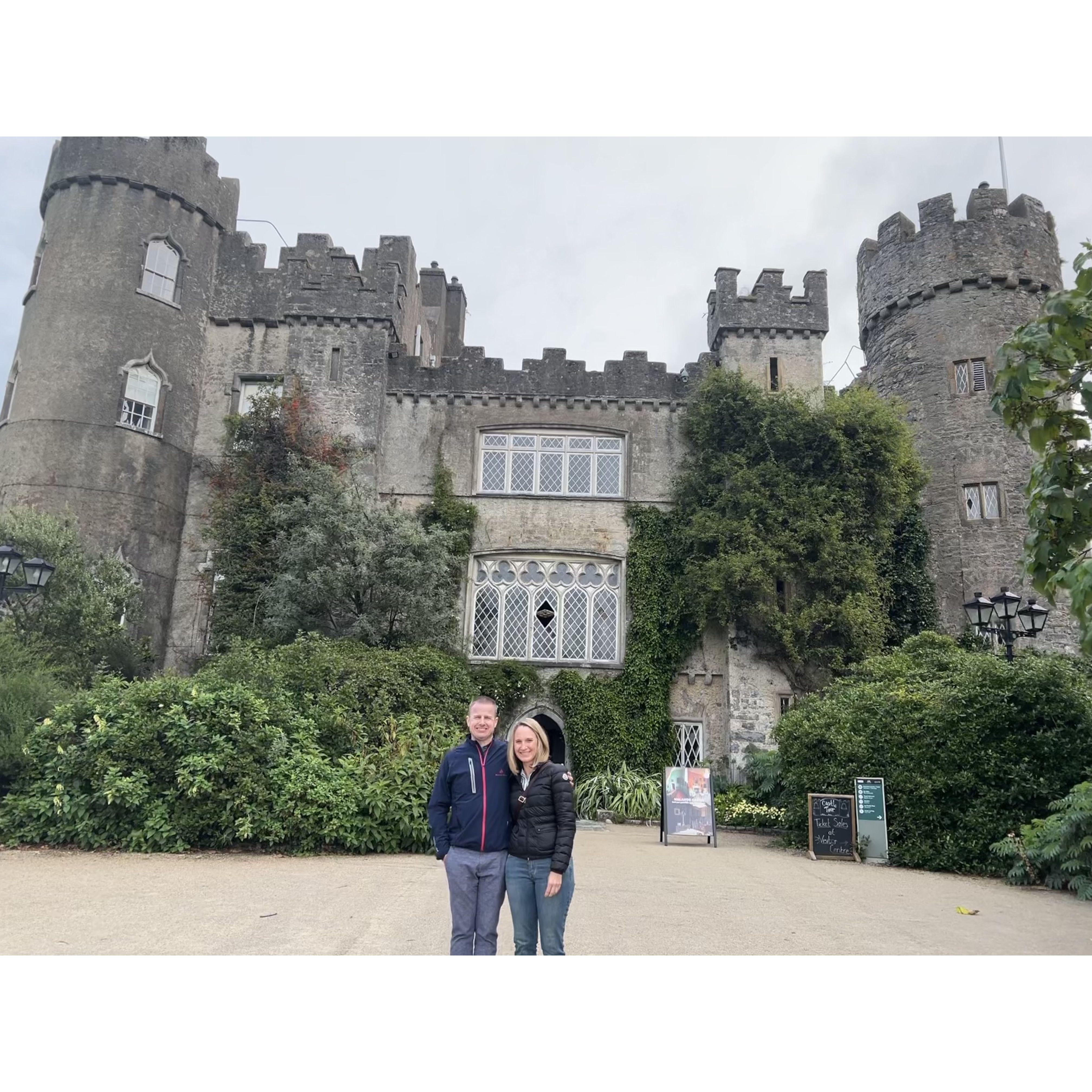 One of the only pictures we got of us together in Ireland.  We loved this country so much we are going back for our honeymoon!