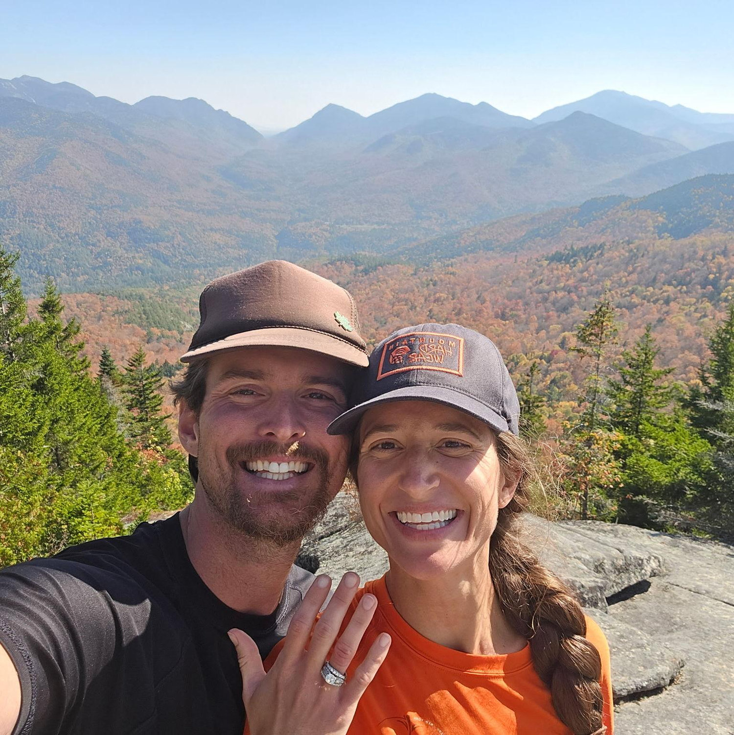 The summit of Hopkins the day we got engaged!
