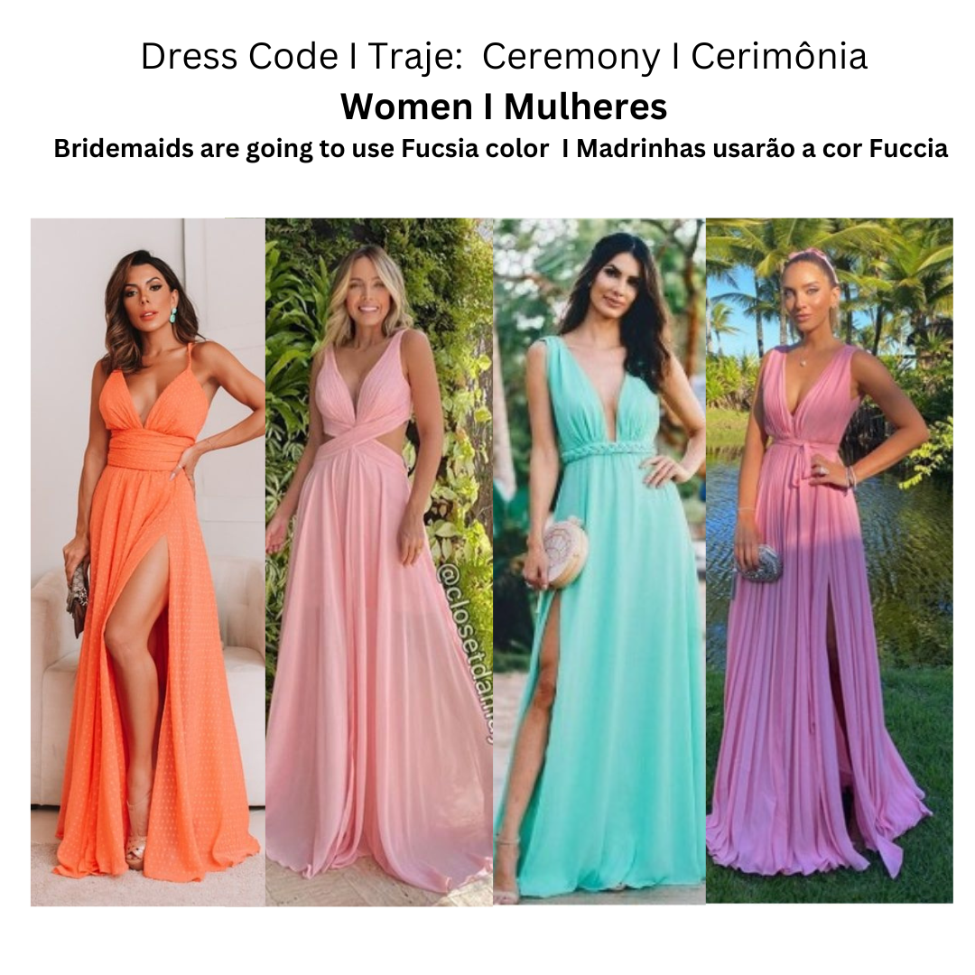 Friday Afternoon - September 20 - Ceremony Dress Code - Women