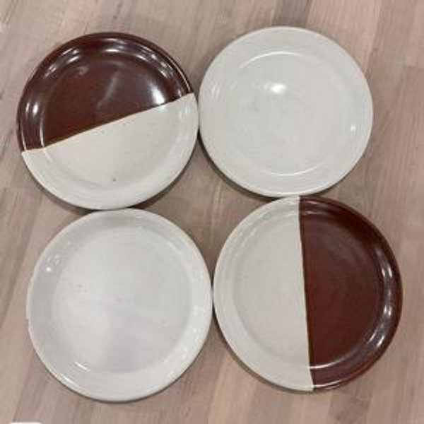 Set of 8 dinner plates commissioned by ang.pot