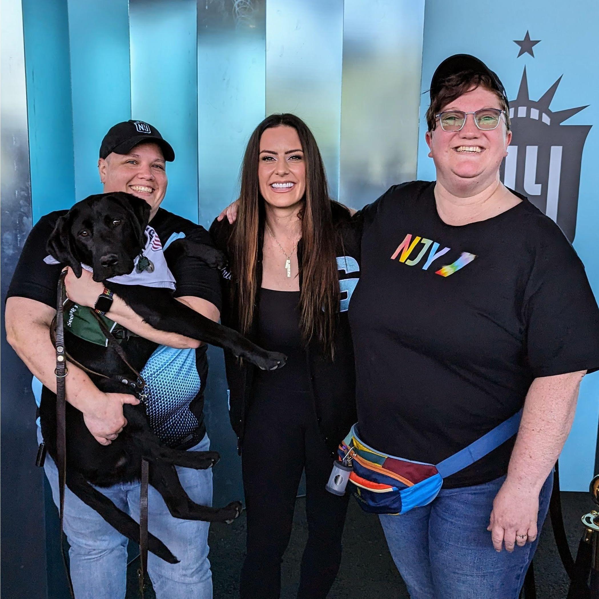 First time we (and JB) met our bestie Ali Krieger. Go bats!